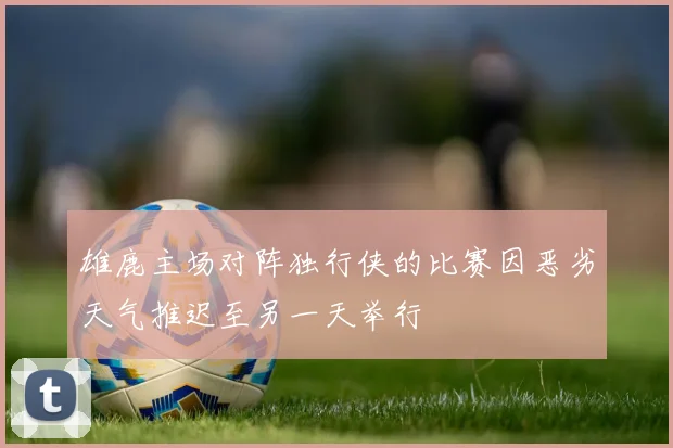雄鹿主场对阵独行侠的比赛因恶劣天气推迟至另一天举行